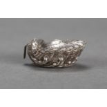 French 18th Century silver box?, hallmarked MA SS (Soissons?). 40g. 6X2.5cm