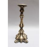 Silver candle stick, mid of 19th Century, 12 lötig; 508g. 29Cm height