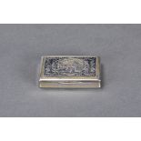 Silver Tobacco box, Vienna 1820; marked master Stefan Starkloff; 96g. Dimensions: 8x5cm