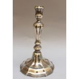 Silver candle stick. Belgium, Brussels before 1750, master signed H. D. P.; 362g; four hall marks.