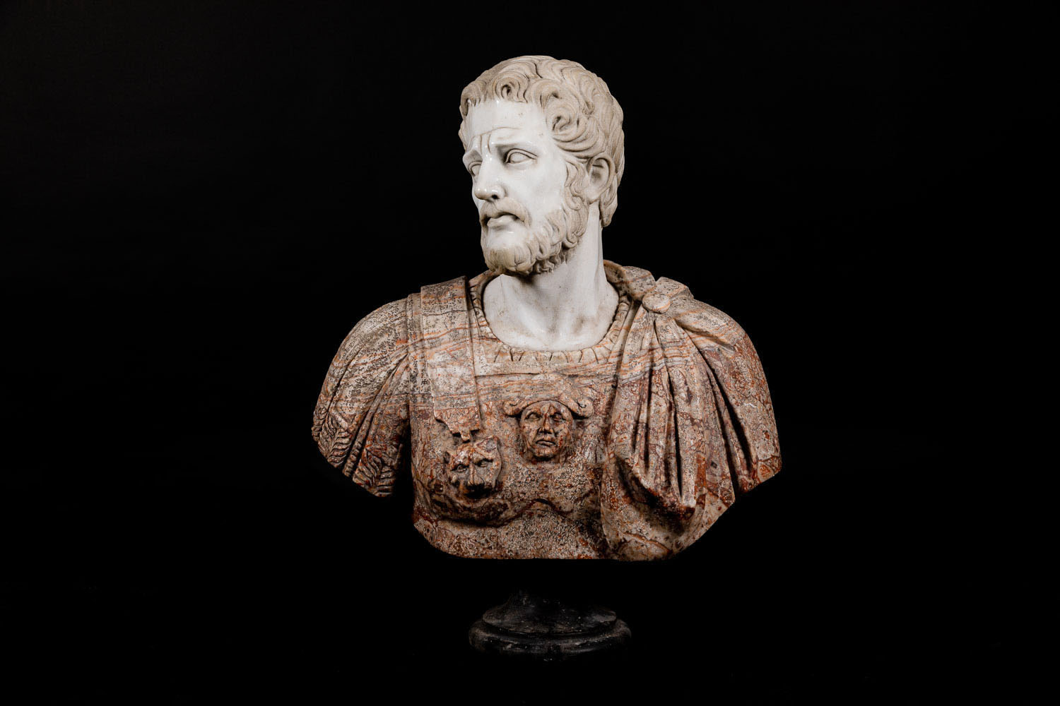 Marble bust of a Roman imperator 