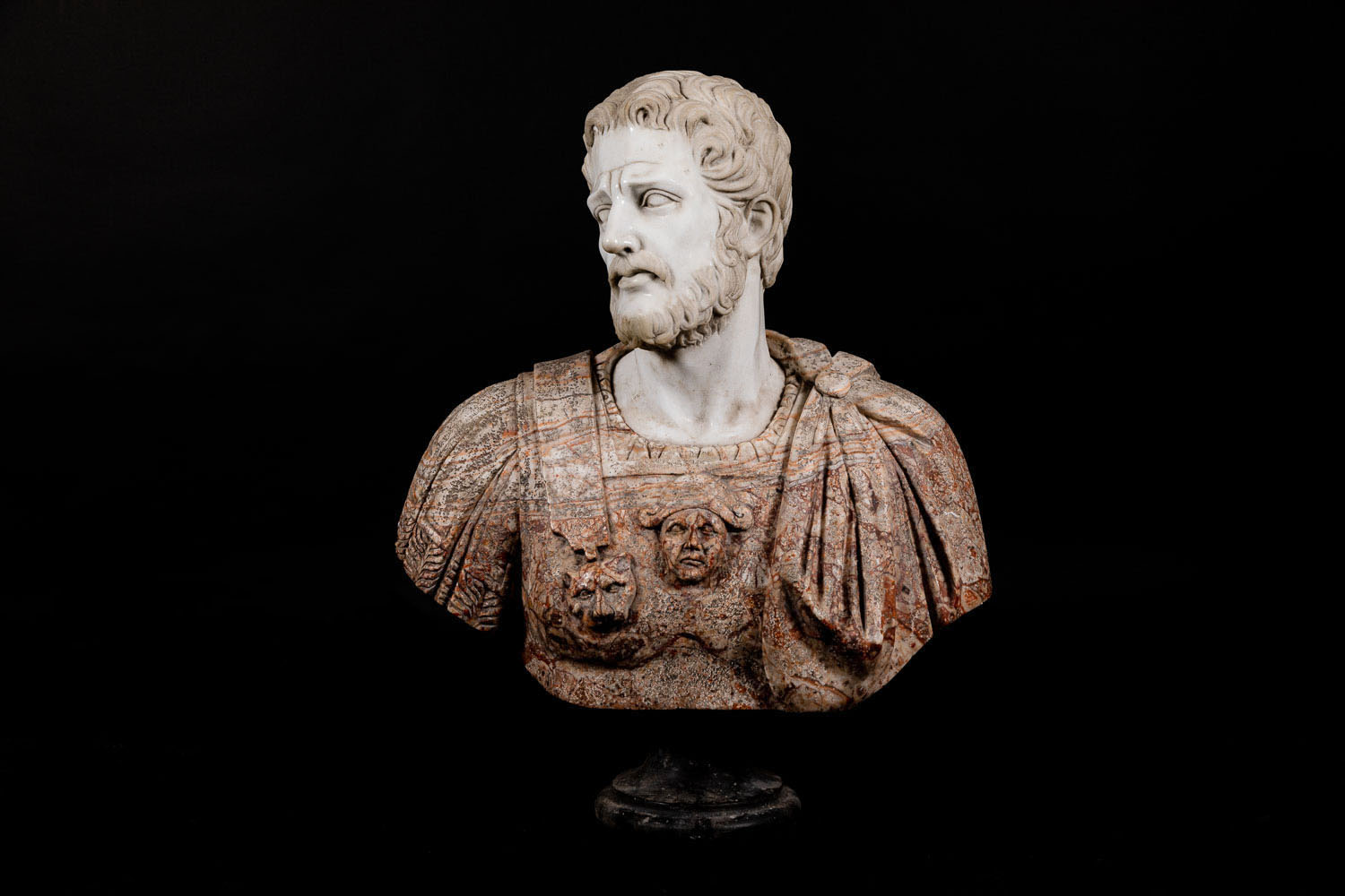 Marble bust of a Roman imperator