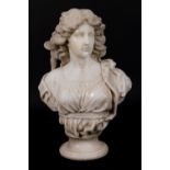 Romantic marble bust