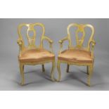 Pair of Venetian arm chairs