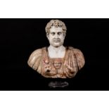 Marble bust of a Roman imperator