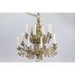 Bronze Chandelier in Gothic manner