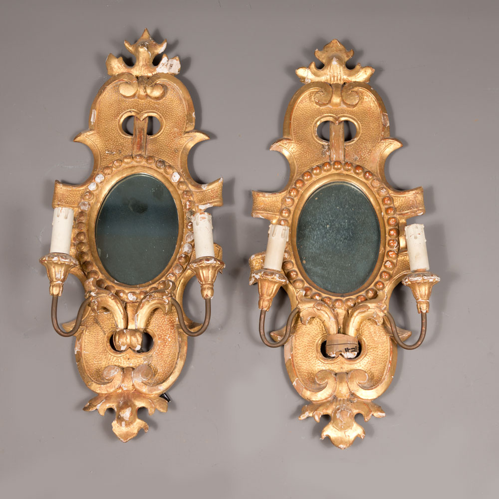 Pair of Genoese mirrors