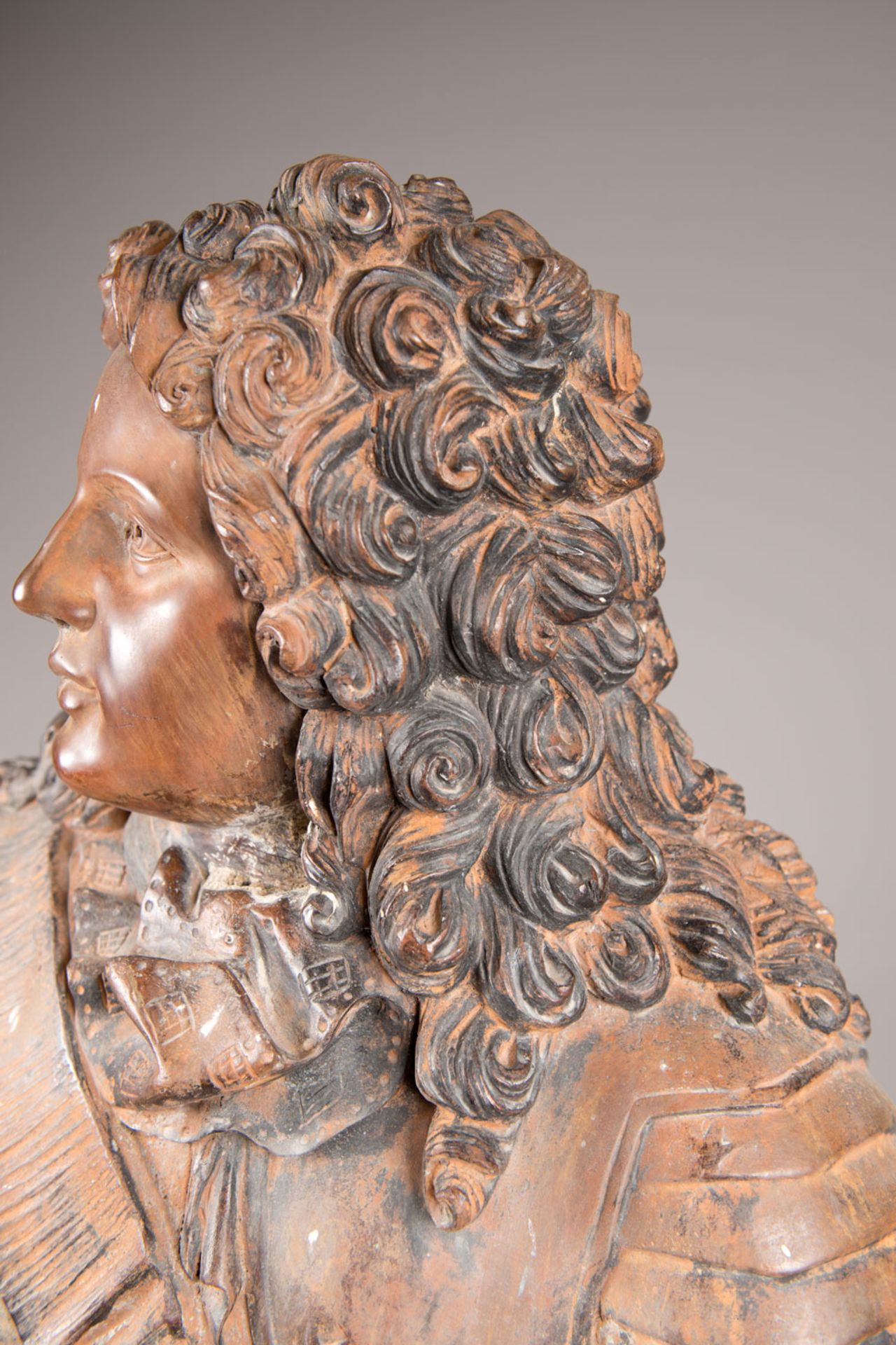 Bronze bust of Louis XIV (1638-1715) - Image 3 of 3