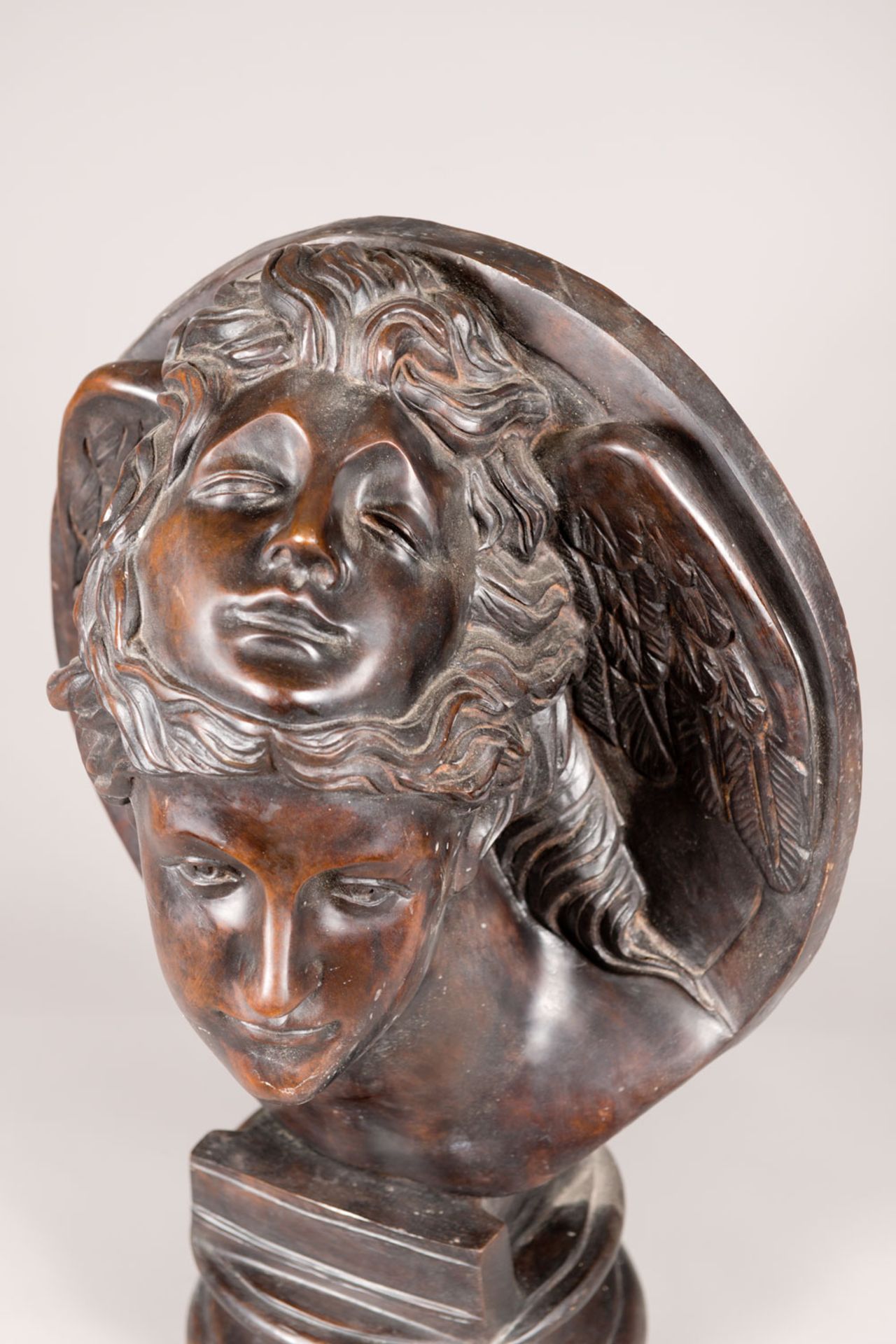 Bronze bust of Hypnos - Image 3 of 3