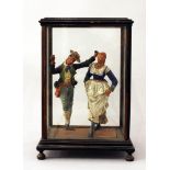 Sculpture of a Tarantella dancing couple