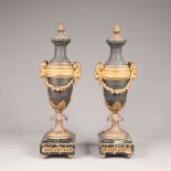 Pair of French urn vases