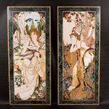 A pair of magnificent Art Nouveau panels