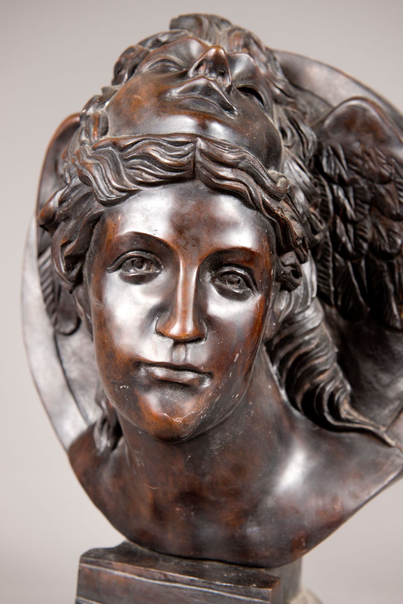 Bronze bust of Hypnos - Image 2 of 3