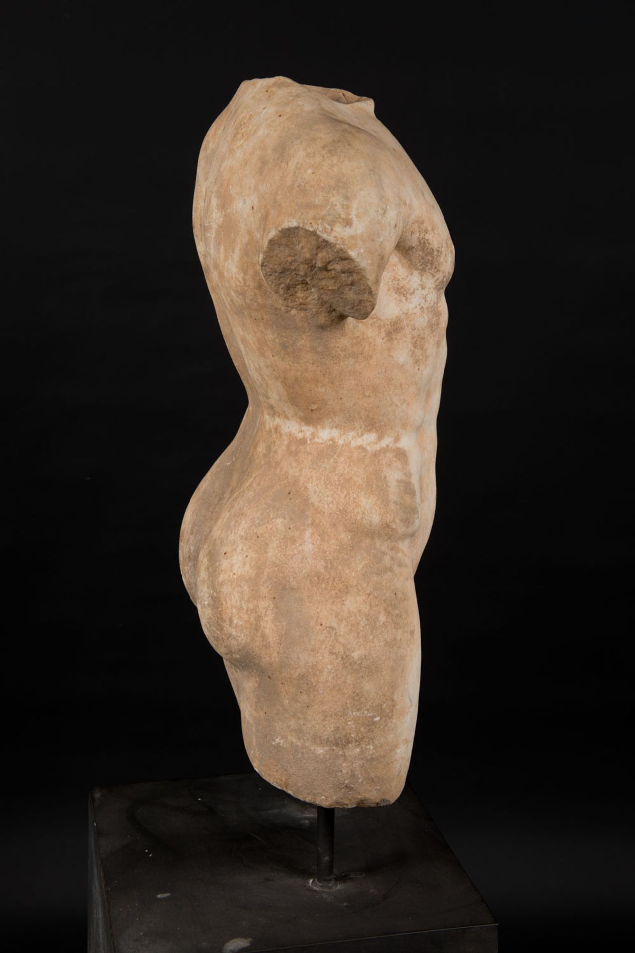 Roman male marble torso - Bild 4 aus 5