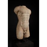 Roman male marble torso