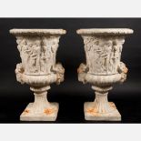 Pair of garden urns