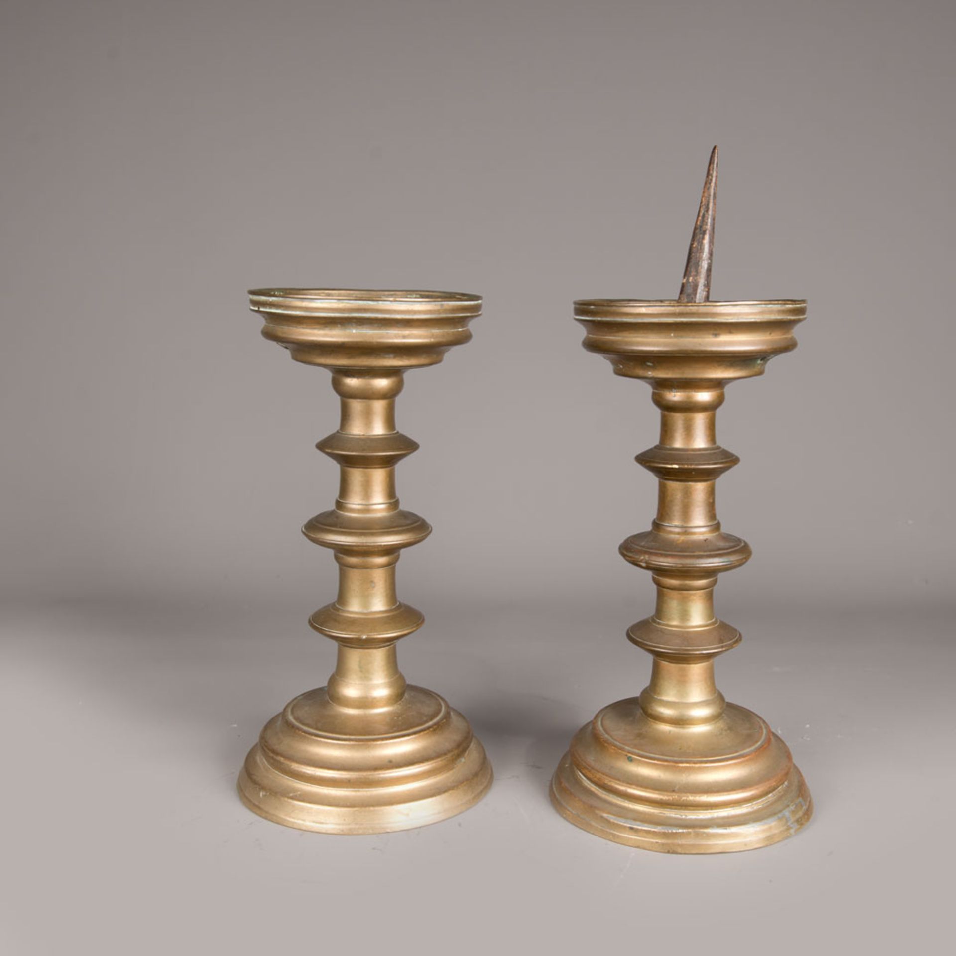 Pair of Gothic candle sticks