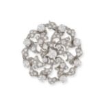 BROCHE/PENDENTIF EN OR ET DIAMANTS, VERS 1960