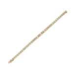 BRACELET LIGNE EN OR 14K ET DIAMANTS