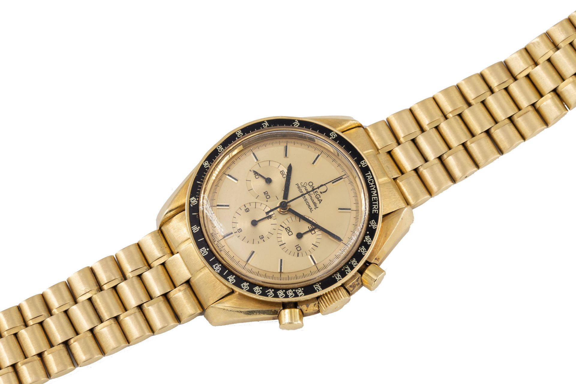 OMEGA SPEEDMASTER PROFESSIONAL, APOLLO XI 1969, N°A260, OR JAUNE - Vers 1982 - Image 2 of 2