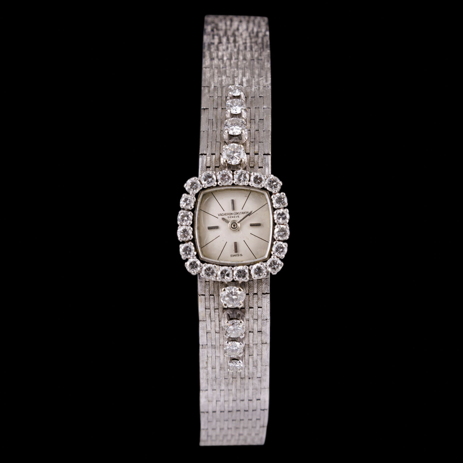 VACHERON CONSTANTIN - MONTRE BRACELET EN OR BLANC ET BRILLANTS - VERS 1960 - Image 3 of 3