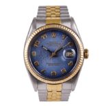 ROLEX DATEJUST - MONTRE-BRACELET EN OR ET ACIER, REF 16013 - VERS 1978