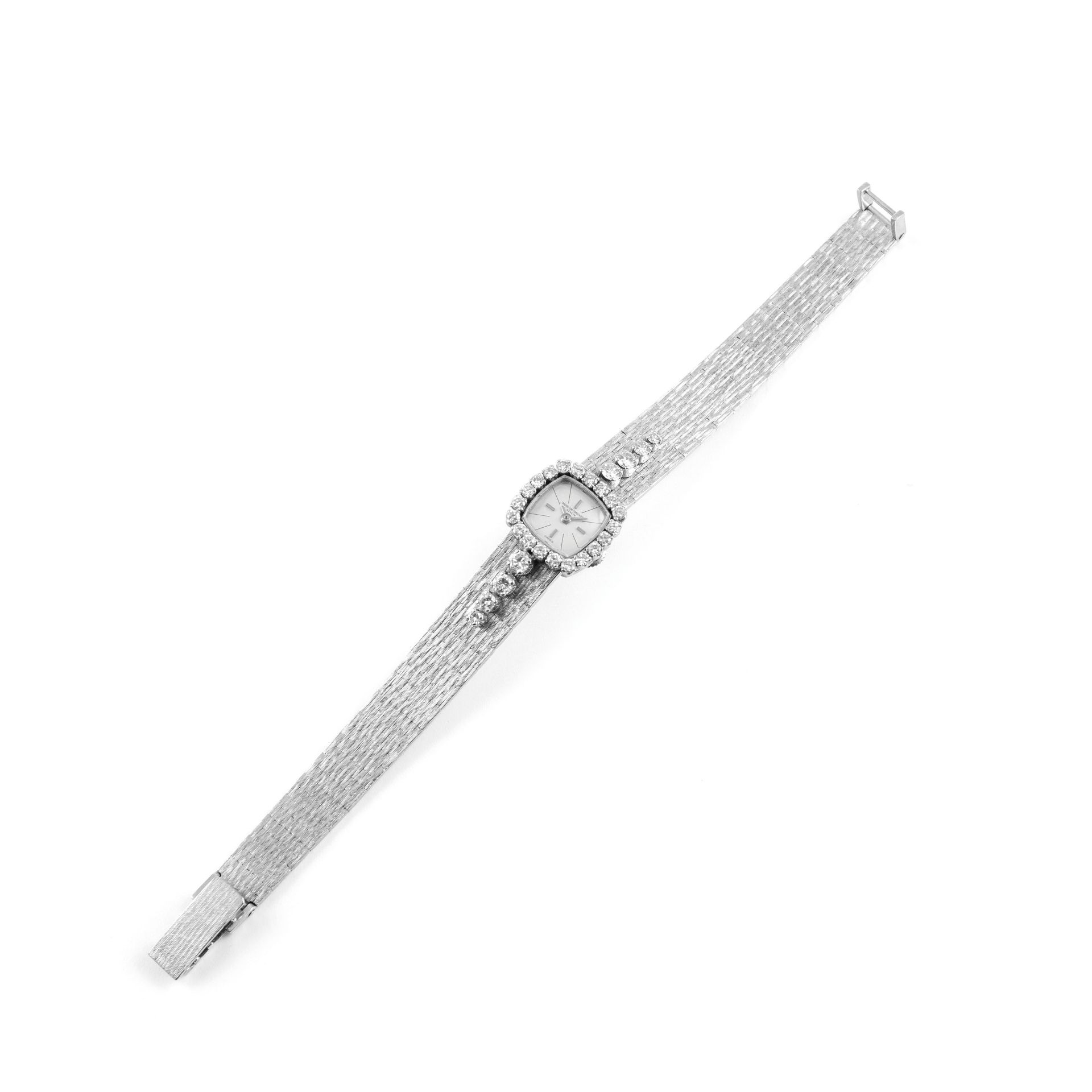 VACHERON CONSTANTIN - MONTRE BRACELET EN OR BLANC ET BRILLANTS - VERS 1960 - Image 2 of 3