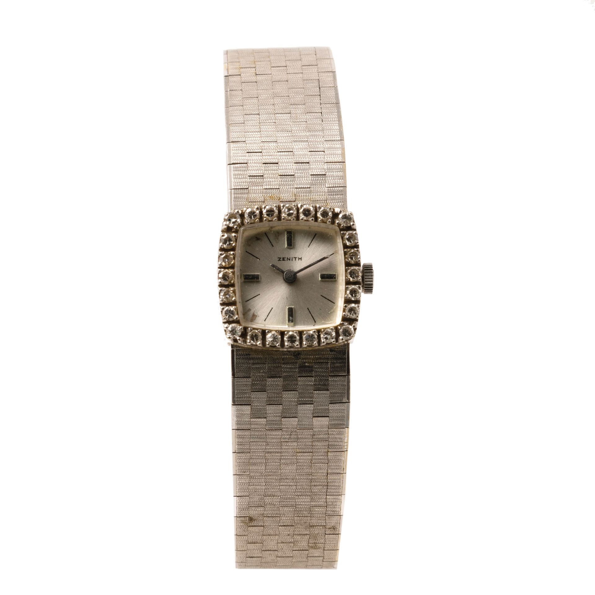 ZENITH, MONTRE-BRACELET EN OR ET DIAMANTS, VERS 1970