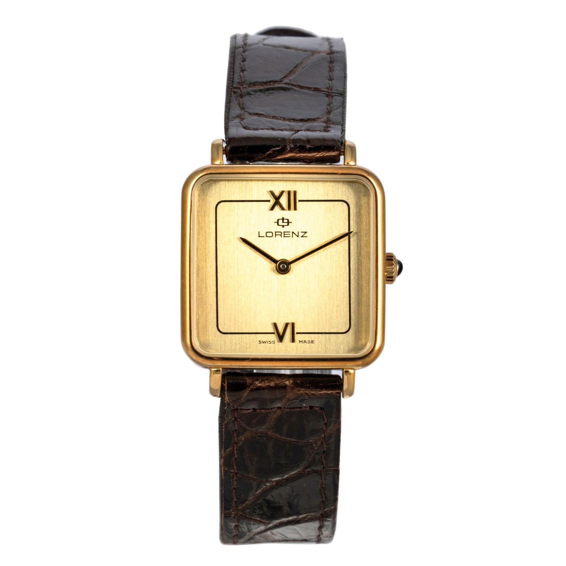 LORENZ, MONTRE EN OR, VERS 1980