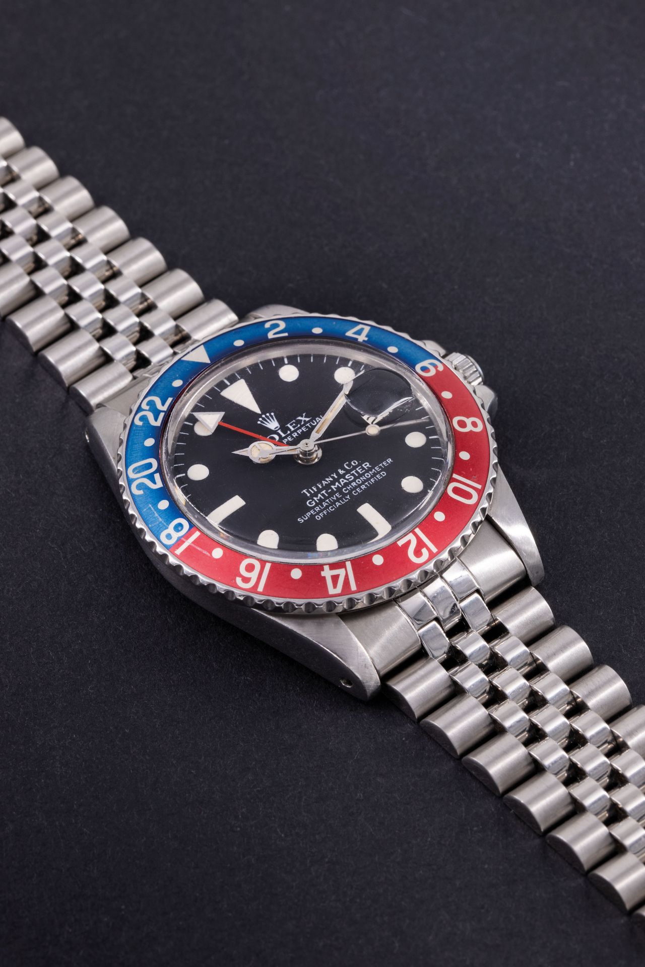 ROLEX GMT-MASTER TIFFANY & Co. RÉF 1675, ACIER, VERS 1978 - Image 2 of 2