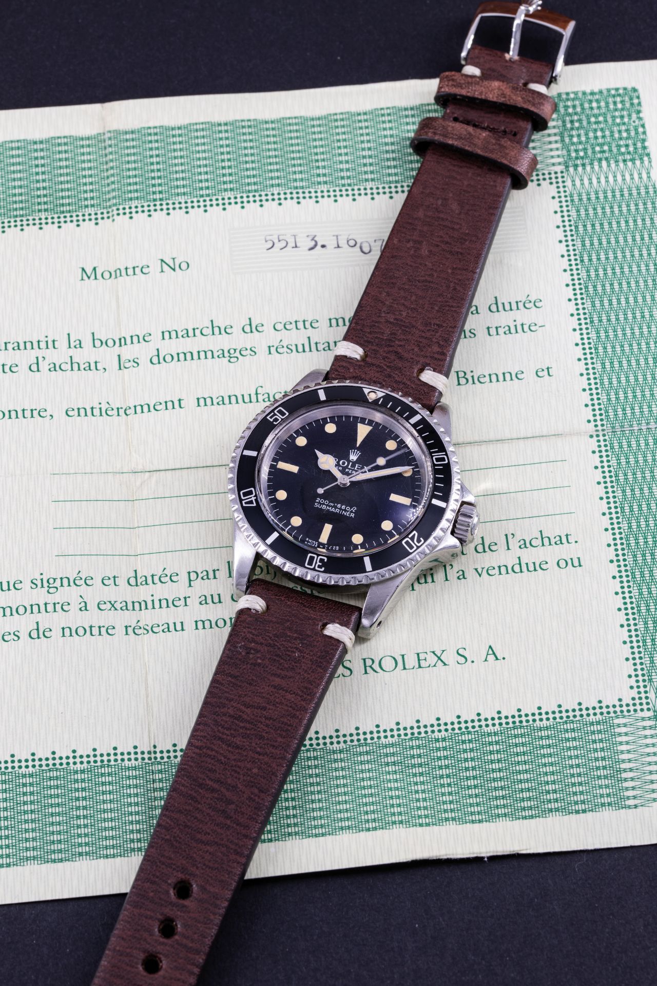 ROLEX SUBMARINER, RÈF 5513, ACIER, VERS 1967 - Image 2 of 2