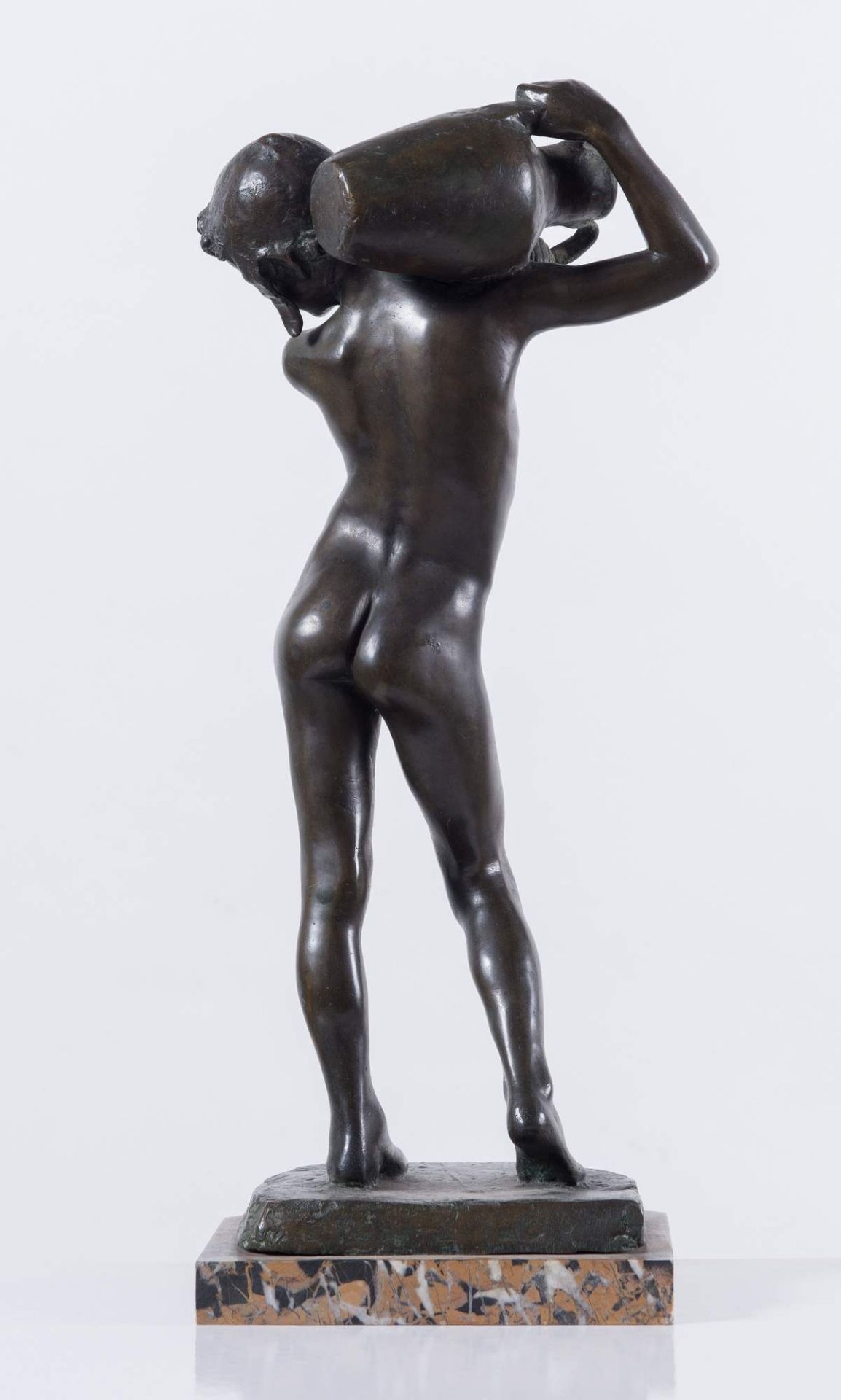 BERNARDO BALESTRIERI (Palermo 1884 - 1965) “Fanciullo”. Scultura in bronzo. Cm 41x18x14. Opera - Bild 3 aus 4