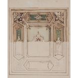 GIOVANNI MASOTTI (Bologna 1873 - 1915), attr. “Bozzetto per la decorazione di un soffitto”. China