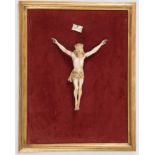 Cristo in materiale prezioso. Francia, metà XIX secolo. Cm 45,5x35,5. (lievi difetti)