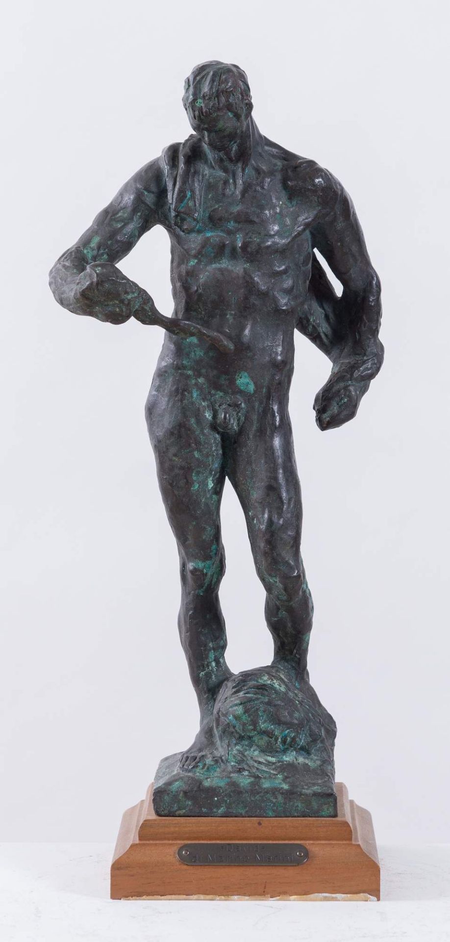MARINO MARINI (Pistoia 1901 – Viareggio 1980), attr. "David". Scultura in bronzo. Cm (senza