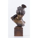 DAVIDE CALANDRA (Torino 1856 - 1915) “Carmen”. Scultura in bronzo. Cm (senza basamento): 28x21x9,