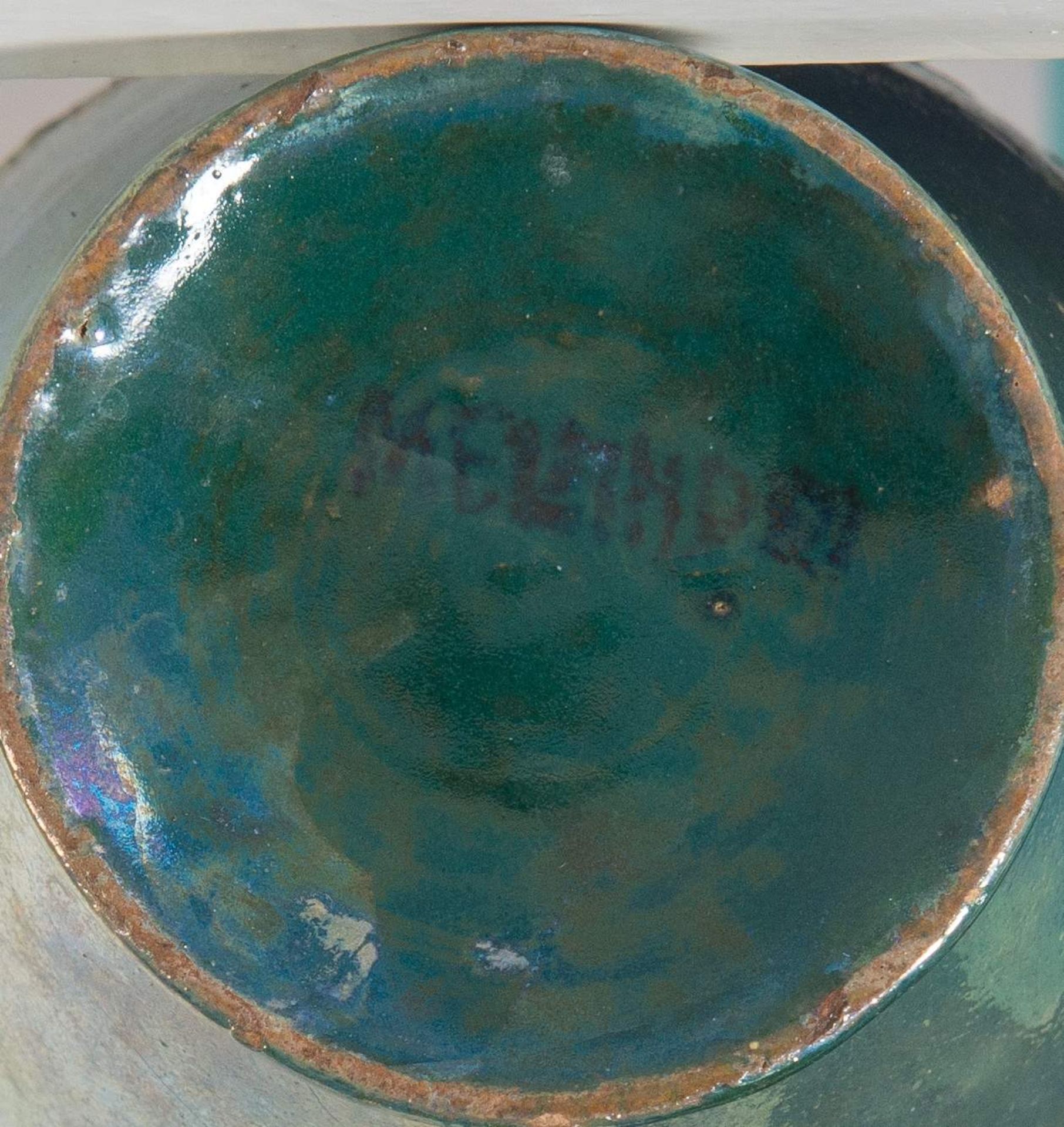 PIETRO MELANDRI (Faenza 1885-1976) "Senza titolo", anni ’50. Vaso scultura in ceramica maiolicata. - Bild 2 aus 2