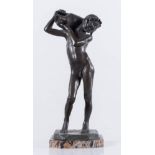 BERNARDO BALESTRIERI (Palermo 1884 - 1965) “Fanciullo”. Scultura in bronzo. Cm 41x18x14. Opera