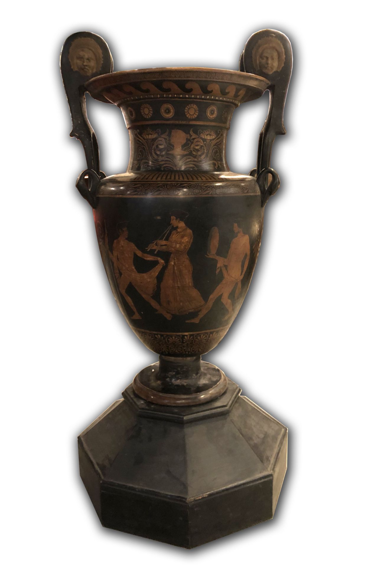 GIUSTINIANI, vaso anfora corinzio in terracotta. H. cm 97; diametro: cm 57. - Bild 2 aus 3