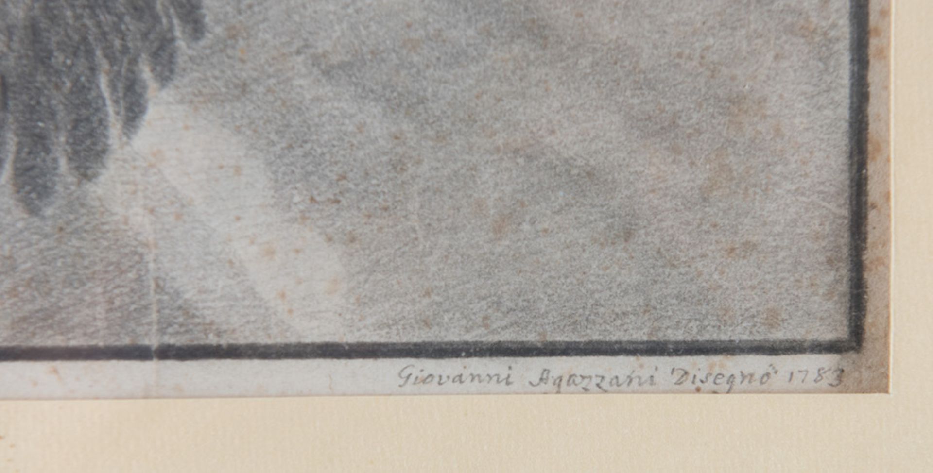 GIOVANNI AGAZZANI (XVIII) "Ratto di Ganimede", 1783. Disegno su carta, su modello di Tiziano Vecelli - Bild 4 aus 4