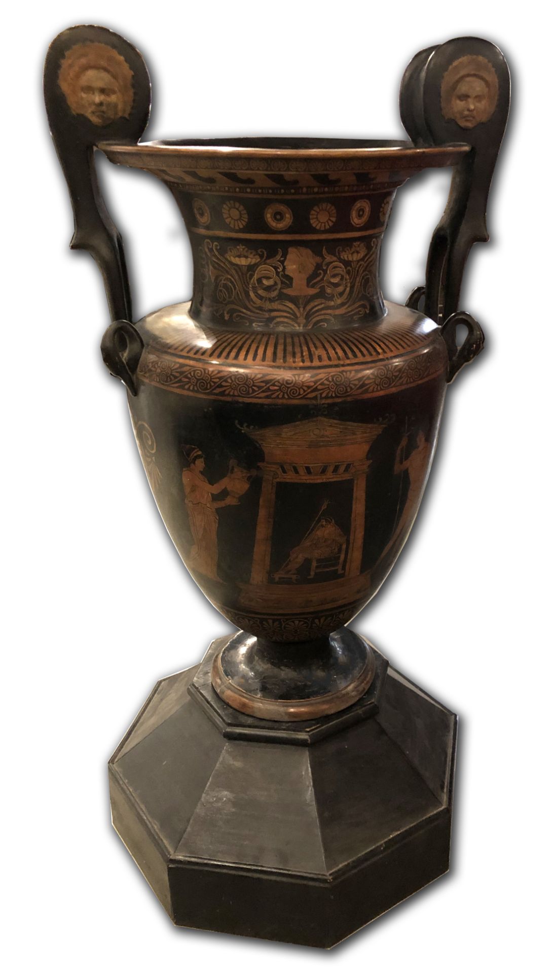 GIUSTINIANI, vaso anfora corinzio in terracotta. H. cm 97; diametro: cm 57.