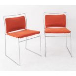 KAZUHIDE TAKAHAMA Quattro sedie in metallo e tessuto modello Tulu. Prod. Simon Gavina Ultramobile, I