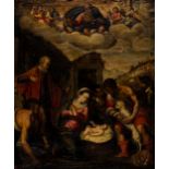 Venetian school of the XVII century - Adoration of the shepherds