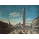 Venetian school of the end of the XVIII century - View of Saint Mark's Square