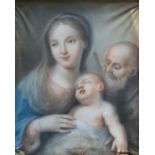 Venetian school of late XVIII century, manner of Rosalba Carriera - Holy Family