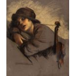 Tito Corbella (1885 - 1966) - Sleeping musician