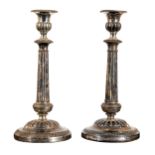 Silver candelabras