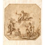 Emilian school of the XVIII century - Jupiter, Hercules and Diana