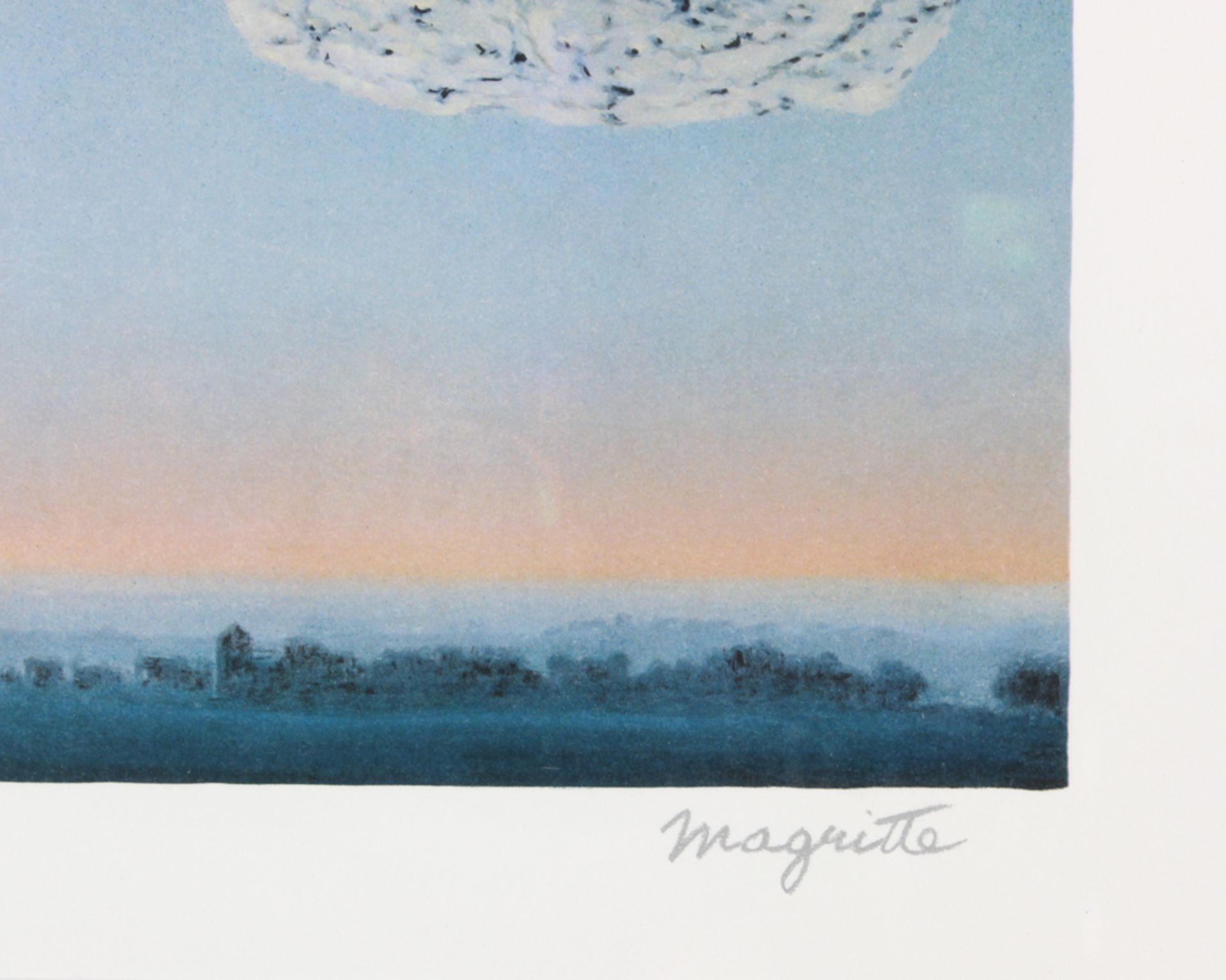 René Magritte (1898 - 1967) Lithograph signed in the René Magritte plate, ** The Battle of Argonne - Image 3 of 5