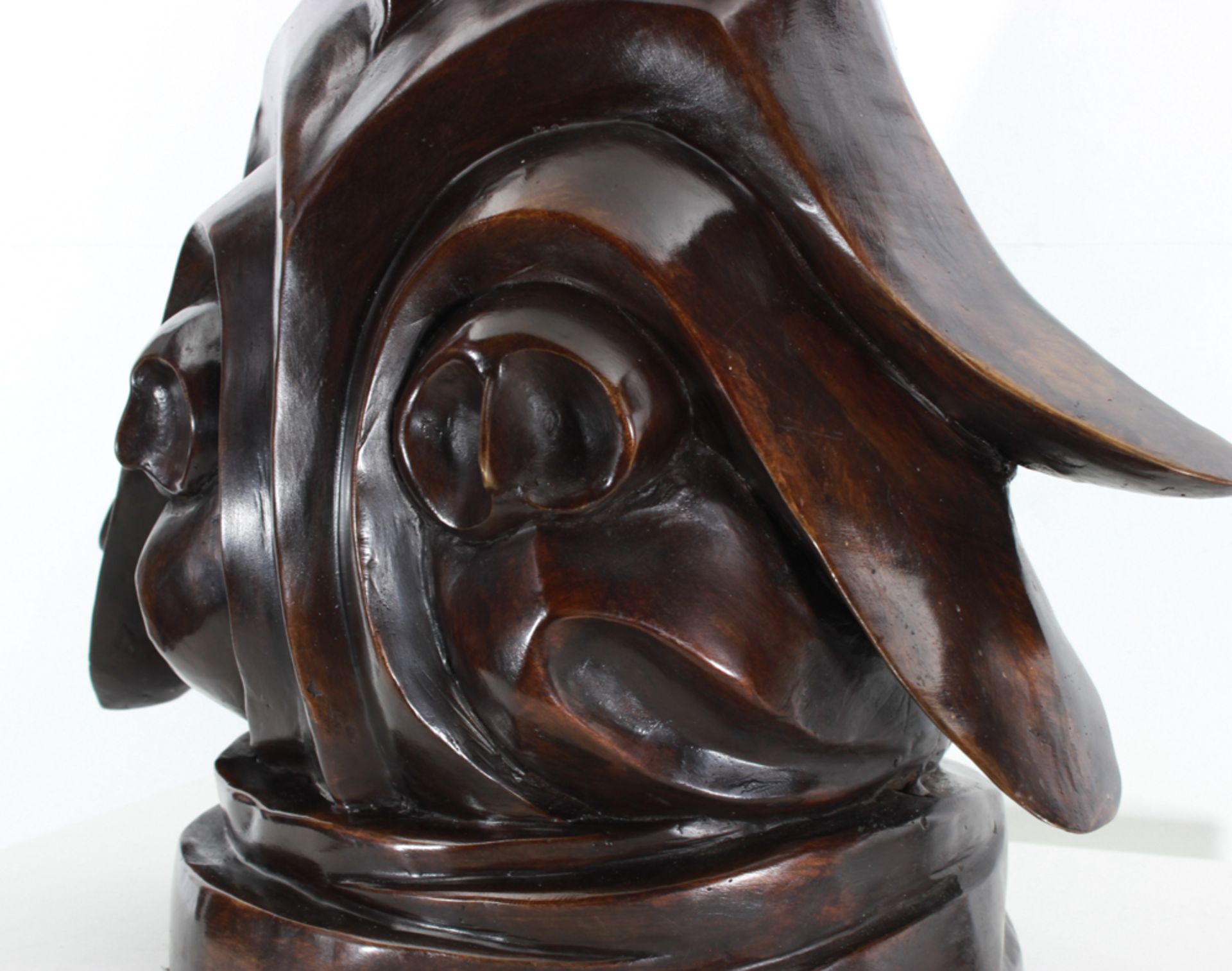 Bronze Bronze alloy sculpture after a design by the Amsterdam School, ** Owl **. - size height and - Bild 5 aus 7